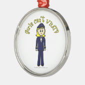 Ornement En Métal Fille pilote léger (Gauche)