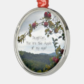 Ornement En Métal Fille, tu es la pomme de mon oeil ! (Gauche)