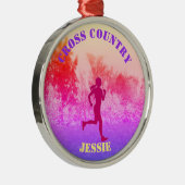 Ornement En Métal Filles Cross Country Runbow Rainbow (Droite)