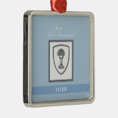 Ornement En Métal Fils, première communion chalice d'argent (Droite)