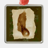 Ornement En Métal Flacon en poudre en cuir antique (Devant)