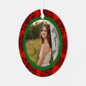 Ornement En Métal Flammes de neige personnalisées (Avant gauche)