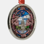 Ornement En Métal Fleur de cerisier personnalisée à Washington DC (Droite)