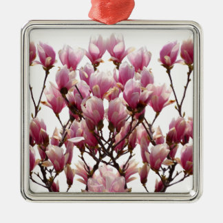 Ornement En Métal Fleur de printemps rose florissante Magnolias
