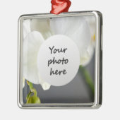 Ornement En Métal Fleur d'orchidée blanche (Gauche)