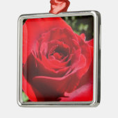 Ornement En Métal Fleur rose rouge vif Belle florale (Gauche)