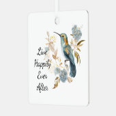 Ornement En Métal Fleurs d'Hydrangée de colibri (Avant gauche)