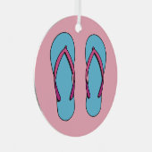 Ornement En Métal Flip Flops de plage (Avant droite)