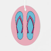 Ornement En Métal Flip Flops de plage (Avant gauche)