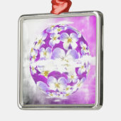 Ornement En Métal Flore motif violet simple et subtile (Gauche)