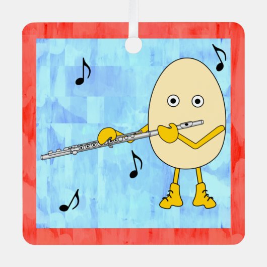 Ornement En Métal Flute Egghead (Recto)