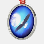 Ornement En Métal Flying Eagle & Moon (Gauche)