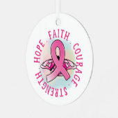 Ornement En Métal Foi Courage Force Espoir (Avant gauche)