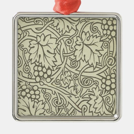 Ornement En Métal Fond d'écran William Morris Grapevine Sage (Devant)