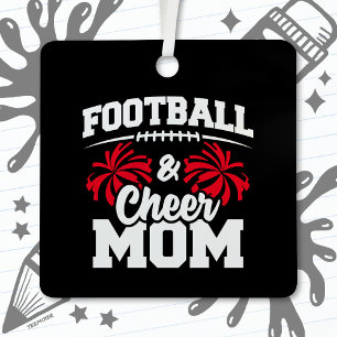 Ornement En Métal Football Cheer Squad School Jeux de sport Fière ma