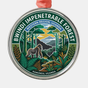 Ornement En Métal Forêt de Bwindi Ouganda