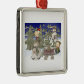 Ornement En Métal Forêt de Noël (Droite)