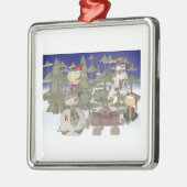 Ornement En Métal Forêt de Noël (Gauche)