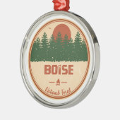 Ornement En Métal Forêt nationale de Boise (Gauche)
