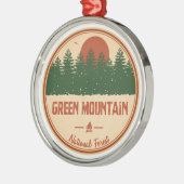 Ornement En Métal Forêt nationale de Green Mountain (Gauche)