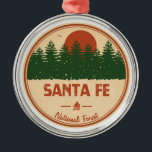 Ornement En Métal Forêt nationale de Père Noël Fe<br><div class="desc">La Père Noël Fe National Forest est située dans le nord du Nouveau-Mexique,  autour de la ville de Père Noël Fe.</div>