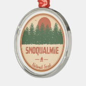Ornement En Métal Forêt nationale de Snoqualmie (Gauche)
