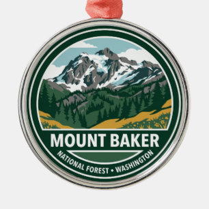 Ornement En Métal Forêt nationale du mont Baker Washington