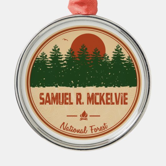 Ornement En Métal Forêt nationale Samuel R. McKelvie (Devant)