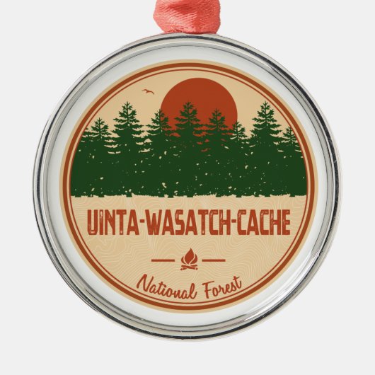 Ornement En Métal Forêt nationale Uinta-Wasatch-Cache (Devant)