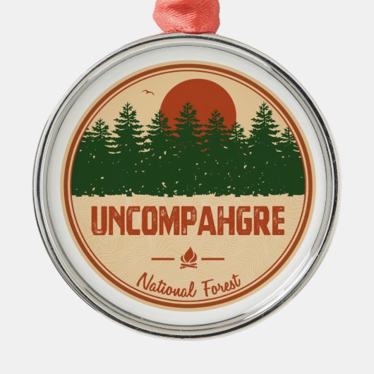 Ornement En Métal Forêt nationale Uncompahgre (Devant)