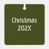 Ornement En Métal Fort Campbell Latitude Longitude Personnalisée (Verso)