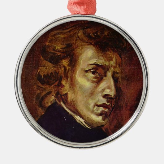 Ornement En Métal Frederic Chopin Portrait par Eugene Delacroix (Devant)