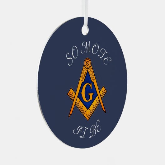 Ornement En Métal Freemason Carré et Compass Charité Masonic (Avant droite)