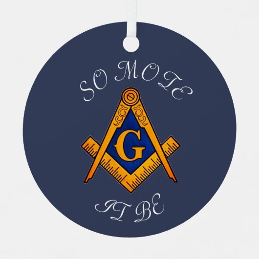 Ornement En Métal Freemason Carré et Compass Charité Masonic (Recto)