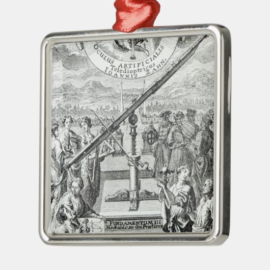 Ornement En Métal Frontispice 'Oculus Artificialis (Gauche)