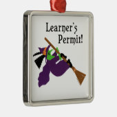 Ornement En Métal Funny Halloween sorcière (Droite)