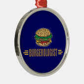 Ornement En Métal Funny Hamburger (Droite)