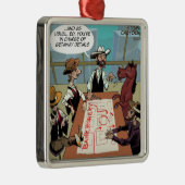 Ornement En Métal Funny Horse Bank Rober (Droite)