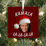 Ornement En Métal Funny Kamala Harris Face Santa Hat Noël<br><div class="desc">Funny Kamala Harris Face Santa Hat Noël</div>
