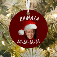 Funny Kamala Harris Face Santa Hat Noël