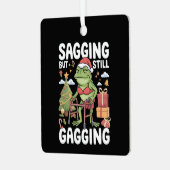 Ornement En Métal Funny SarcasticChristmas Sagging But Still Gagging (Avant gauche)