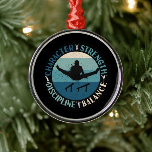 Ornement En Métal Garçons Gymnastique Caractère Force Discipline (Arbre)