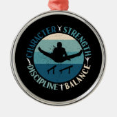 Ornement En Métal Garçons Gymnastique Caractère Force Discipline (Devant)