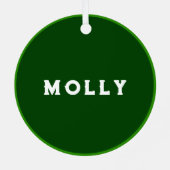 Ornement En Métal Garde de Noël irlandaise (Verso)