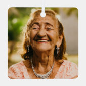 Ornement En Métal Garde-photo rose Floral (Verso)