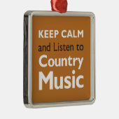 Ornement En Métal Gardez le pays calme (Droite)