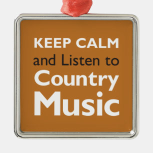 Ornement En Métal Gardez le pays calme