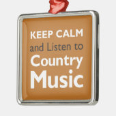 Ornement En Métal Gardez le pays calme (Gauche)