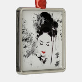 Ornement En Métal Geisha de Kyoto (Droite)
