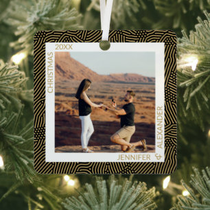 Ornement En Métal Gold et Black Photo